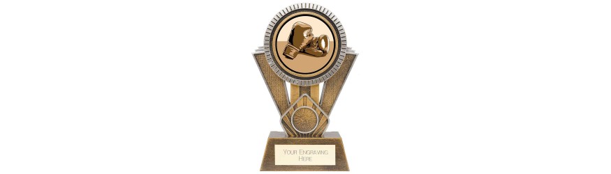 APEX BOXING RESIN TROPHY -3 SIZES - 13CM - 18CM